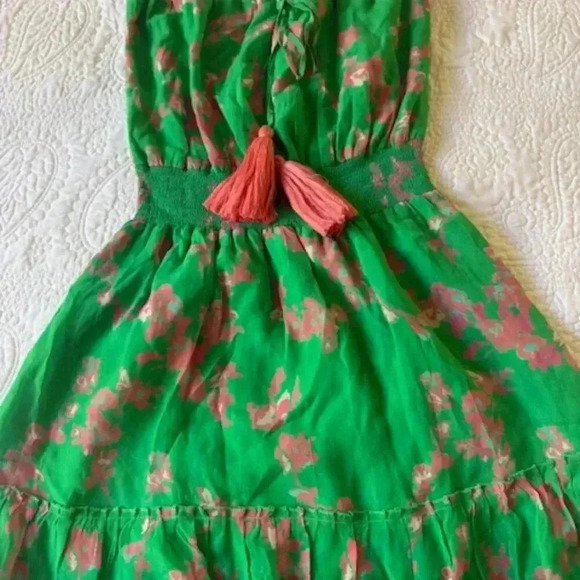 karla grimaldi Olie Print Mini Dress in Verde Water floral - Picture 4 of 7